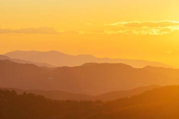 Mountains silhouette