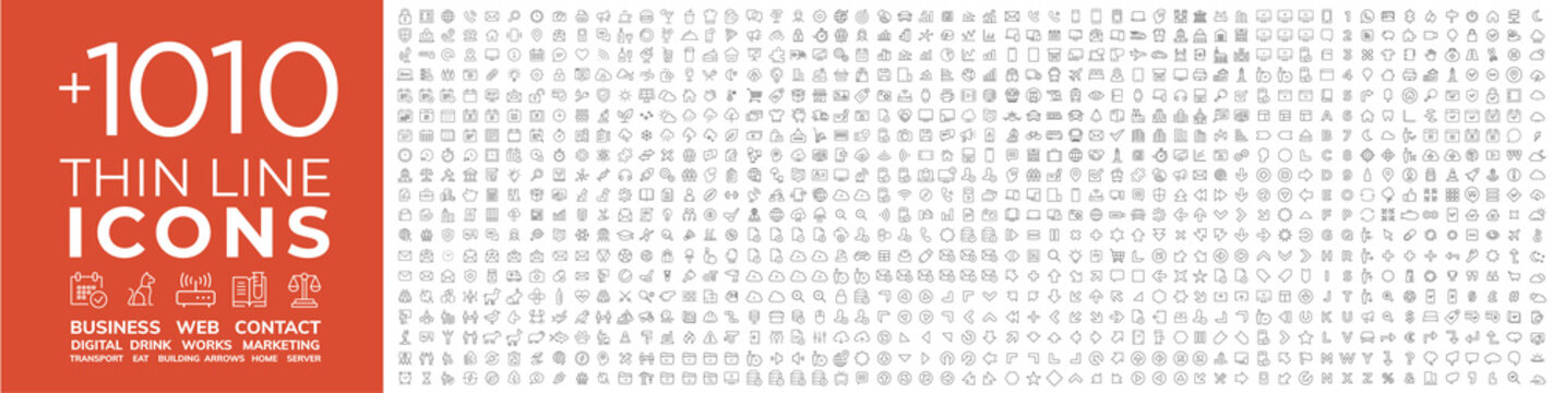 Ultimate Collection Of  Line Icon Sets