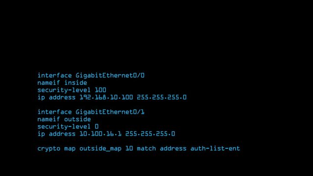 Security software access list firewall rules configuration animation