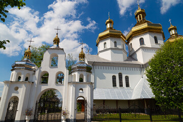 Orthodox Church of St. Nicholas outdoor.  Busk city. Lviv region. Ukraine.