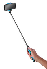 selfie stick isolated on white background