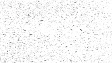 Small uneven spots and particles of debris. Abstract vector texture. Distressed uneven background. Grunge texture overlay with fine grains isolated on white background. Vector illustration. EPS10.