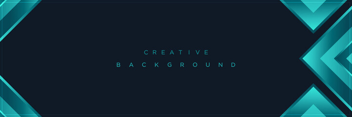 Modern abstract blue banner background design