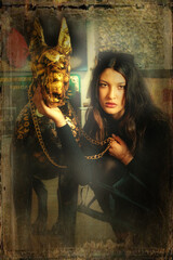 Beautiful girl  in Fine Art Style 