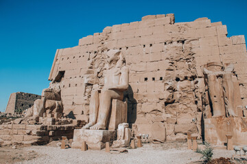 Ruins of the Egyptian Karnak Temple, the largest open-air museum in Luxor