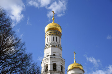Fototapeta na wymiar Ivan Great Bell tower. Moscow Kremlin architecture.