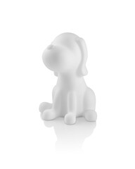 Cute lamp in shape of a dog, isolated