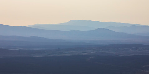 Obraz premium Sunset in the mountains. Nice soft light