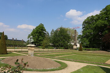 Le jardin de l'archevéché, ville de Bourges, département du Cher, France