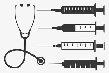 Set of Medical Icons Isolated Vector Illustration