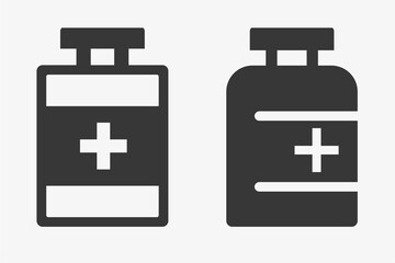 Set of Medicine Bottle icons vector