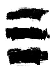 Vector brush stroke texture. Black Grunge texture. Grunge background. Abstract vector. Uneven torn art brush stroke. Line ink paint