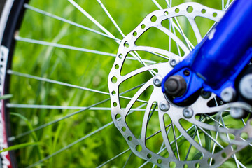 brake discs on the bike