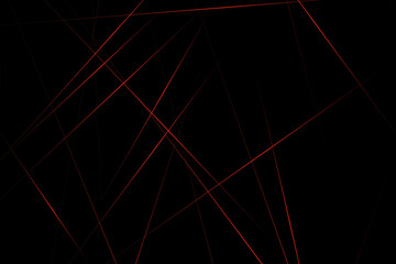 Abstract black with red lines, triangles background modern design. Vector illustration EPS 10.