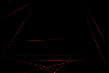 Abstract black with red lines, triangles background modern design. Vector illustration EPS 10.