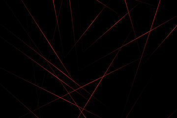 Abstract black with red lines, triangles background modern design. Vector illustration EPS 10.