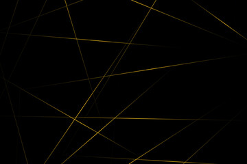 Abstract black with gold lines, triangles background modern design. Vector illustration EPS 10.