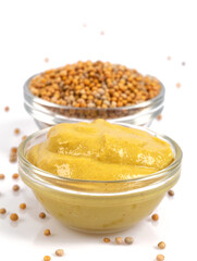mustard isolated on white background