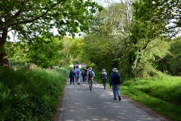 Hiking along the Guindy river in Brittany-France