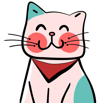 cat, illustration, kitten, 猫，插画