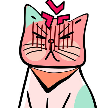 cat, illustration, kitten, 猫，插画