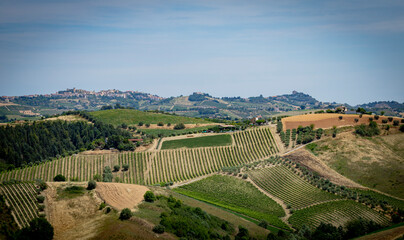 lights and shadows on the Marche hills, Italy