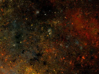 abstract chaotic fractal background 3D rendering illustration