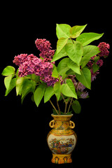 Purple Lilac Branch Vase 03