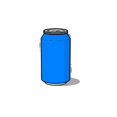 Obraz premium Soda can blue