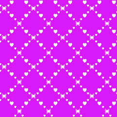 Netting abstract seamless pattern with butterflys and hearts. Cute grid Y2K background. Nostalgic 2000s vector print. Retro girly lattice backdrop 1990s style