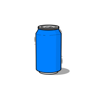 Soda can blue