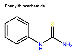 Phenylthiocarbamide, also known as phenylthiourea, is an organosulfur thiourea containing a phenyl ring. It has the unusual property that it either tastes very bitter or is virtually tasteless