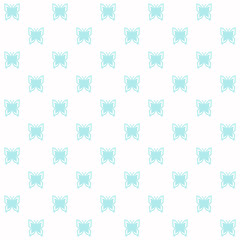 Netting abstract seamless pattern with butterfly. Cute grid Y2K background. Nostalgic 2000s vector print. Retro girly lattice backdrop 1990s style