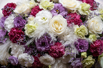 Takasago flowers of colorful roses used at weddings
