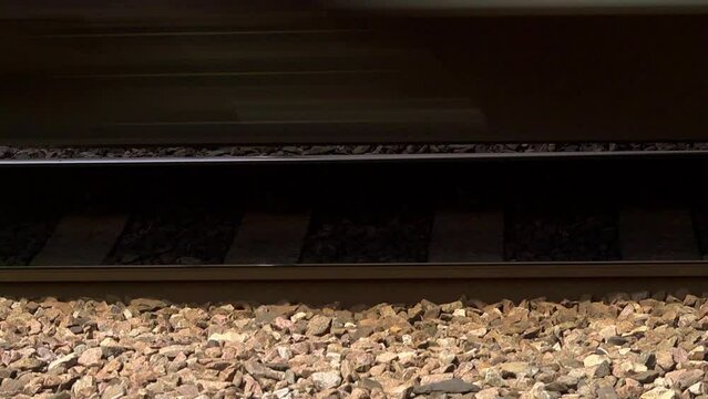 endless freight train passing - close up wheels, looping
