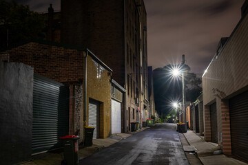 ols alley at night