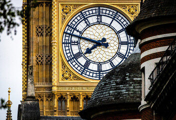 Repaired Big Ben in London, UK