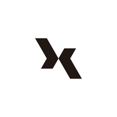 Fototapeta Letter J and r, letter X simple symbol logo vector obraz