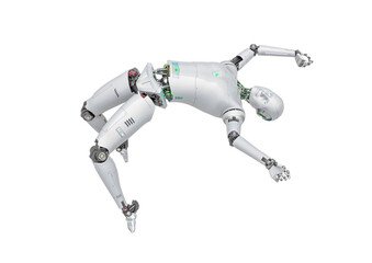 almost human cyberman is jumping back