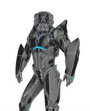 man in an armored nano tech suit is looking for troble