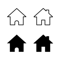 House icons vector. Home sign and symbol