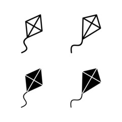 Kite icons vector. kite sign and symbol