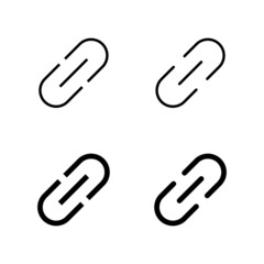 Link icons vector. Hyperlink chain sign and symbol