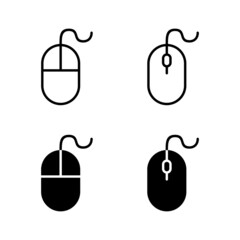 Mouse icons vector. click sign and symbol. pointer icon vector.