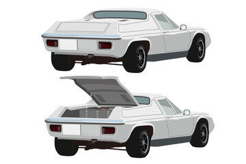 ロータス　ヨーロッパ　後ろ