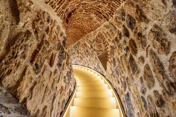Stairs leading to the top of the Galata Tower, Istanbul