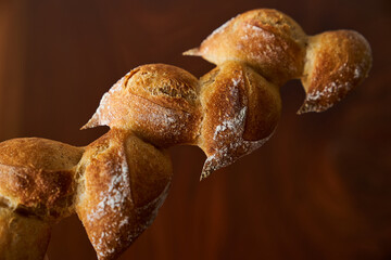 麦の穂の形をしたフランスパン