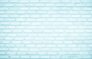 Blue brick wall background. Vintage texture of antique brickwork.