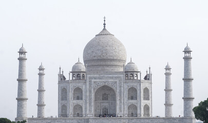 Taj Mahal, Standing near River Yamuna. Taj Mahal is famous for Own beauty and one of the wonders of...