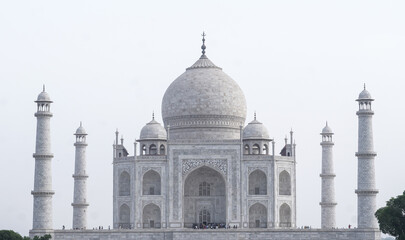 Taj Mahal, Standing near River Yamuna. Taj Mahal is famous for Own beauty and one of the wonders of the world.